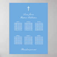 Stilvolles Blue 6 Table Baptist Seating Chart Post
