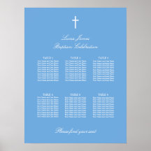 Stilvolles Blue 6 Table Baptist Seating Chart Post