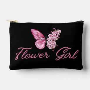 stilvolles Blume Girl, rosa Schmetterling niedlich Zubehörtasche