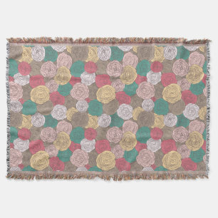 Stilvolles Blumenmuster. Helles Blumen Decke