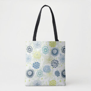 Stilvolles Blumenmuster mit süßen Blumen Tasche