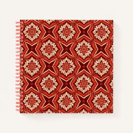 Stilvolles Boho Chic Floral Pattern Notizbuch