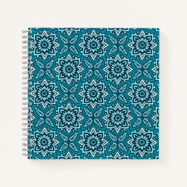 Stilvolles Boho Geometric Floral Pattern Notizbuch