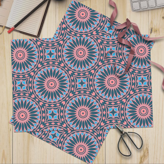 Stilvolles Boho Mosaic Geometric Muster Seidenpapier (Von Creator hochgeladen)