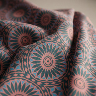 Stilvolles Boho Mosaic Geometric Muster Stoff