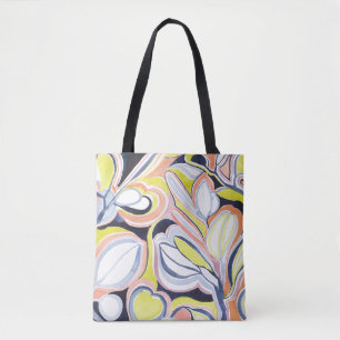 Stilvolles botanisches Aquarell-Abstraktmuster Tasche