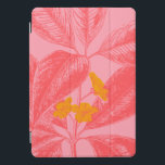 Stilvolles botanisches Leaf Naturkunst in Rosa und iPad Pro Cover<br><div class="desc">Schützen Sie Ihr iPad stilvoll mit diesem rosa und roten botanischen zeichnend Gehäuse.</div>