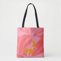 Stilvolles botanisches Leaf Naturkunst in Rosa und