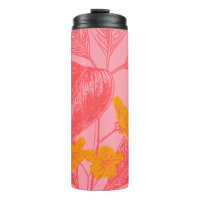 Stilvolles botanisches Leaf Naturkunst in Rosa und
