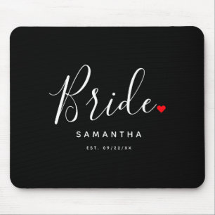 Stilvolles Braut Hochzeit T-Shirt  Mousepad