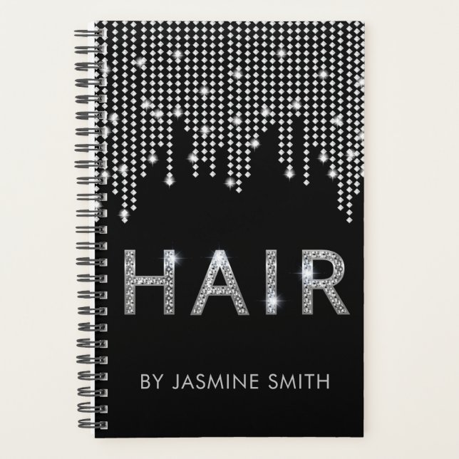 Stilvolles Chic Diamond Hair Terminkalender Planer (Vorderseite)
