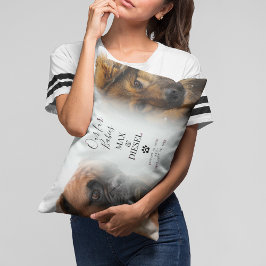 Stilvolles Chic Pet Memorial 2 x Foto Keepake Lendenkissen