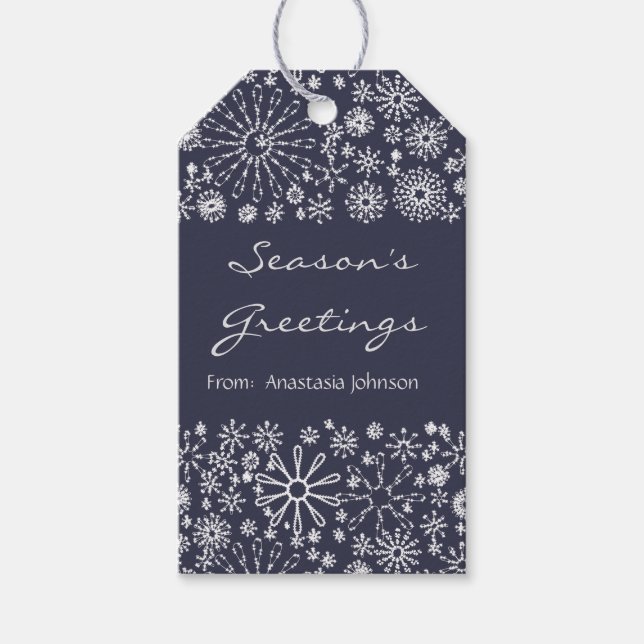 Stilvolles cooles festliches geschenkanhänger (Vorderseite)