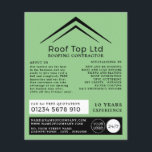 Stilvolles Dach, Roofer, Dachverkäufer-Werbung Flyer<br><div class="desc">Stilvolles Dach,  Roofer,  Dachdecker-AN-Flyer Werbung durch den Business Card Store.</div>