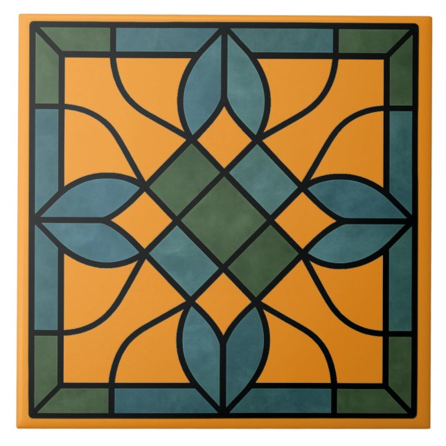 Stilvolles dekoratives Glas-Look Fliese (Vorderseite)