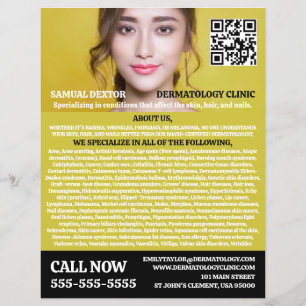 Stilvolles Dermatologe, Klinik für Dermatologie, Q Flyer