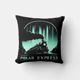 Stilvolles Design des Polar Express Züges Kissen