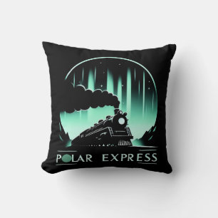 Stilvolles Design des Polar Express Züges Kissen