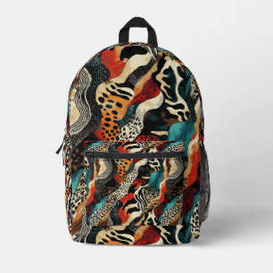 Stilvolles Design für Animal Print Fusion Bedruckter Rucksack