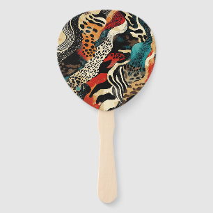 Stilvolles Design für Animal Print Fusion Fächer