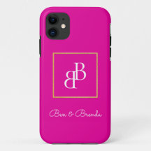 Stilvolles Design für weiße Monogramme