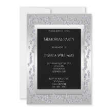 Stilvolles Diamonds Silver Memorial Party