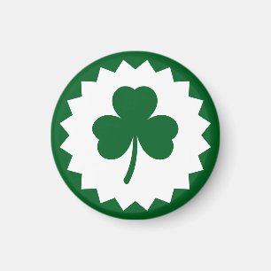 Stilvolles Dreiblattklee-Design Premium Magnet
