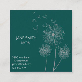 Stilvolles einfaches modernes mit quadratische visitenkarte