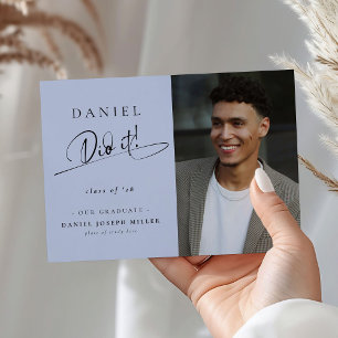 Stilvolles Er Hat Es Geschafft! Abschlussfoto-Vorl Ankündigung