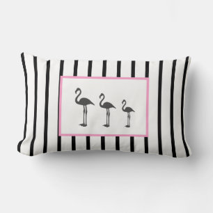 Stilvolles Flamingo-Vogel-Streifen-Kissen-Zierkiss Lendenkissen