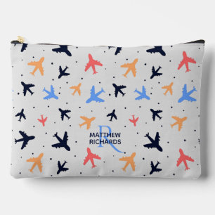 Stilvolles Flugzeug Flight Pattern Personalisiert Zubehörtasche