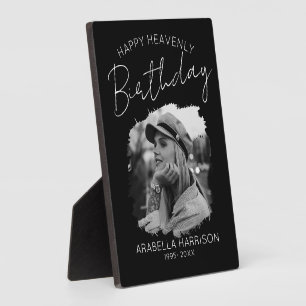 Stilvolles Foto Birthday Memorial Fotoplatte