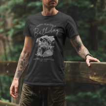 Stilvolles Foto Birthday Memorial T - Shirt