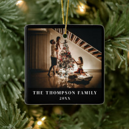 Stilvolles Foto der Familie 2023 Minimalistisch Bl Keramikornament