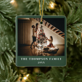 Stilvolles Foto der Familie 2023 Minimalistisch Gr Keramikornament