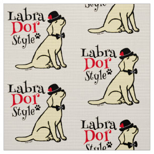 Stilvolles gelbes Labrador Stoff