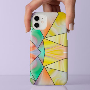 Stilvolles gelbes rosa Marmor modernes Ästhetikdes Case-Mate iPhone Hülle