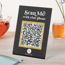 Stilvolles Geschäftszeichen des QR-Codes für moder