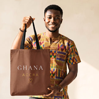 Stilvolles Ghana Accra Monogramm-Design - Westafri Tasche