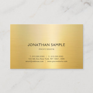 Stilvolles Gold-Design modernes Template professio Visitenkarte