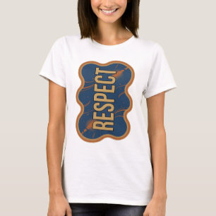 Stilvolles Gold RESPECT Design T-Shirt