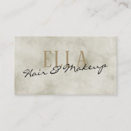Stilvolles Gold Watercolor Haare Makeup Visitenkarte