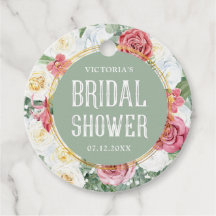 Stilvolles Green Floral Boho Brautparty