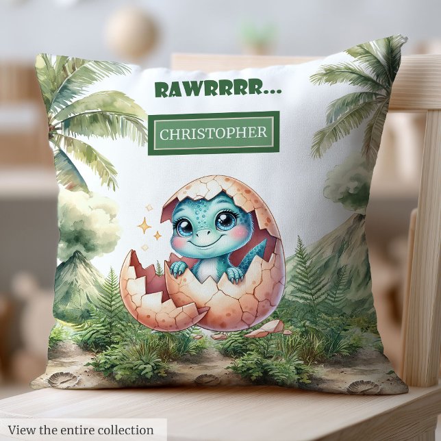 Stilvolles Hatching Bald Baby Dinosaur Baby Kissen (Stylish Hatching Soon Baby Dinosaur Baby Pillow Gift)