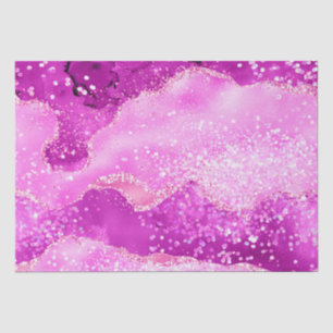 Stilvolles helles Magenta-Pink-Schimmer-Glitter-Ac Seidenpapier