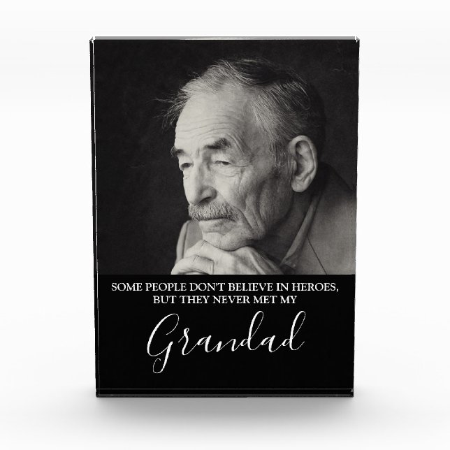 Stilvolles Herodenkmal Fotoblock (Vorderseite)