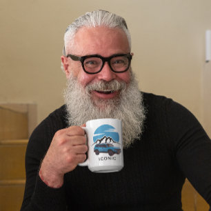 Stilvolles ikonisches Outdoor-Geländefahrzeug Kaffeetasse