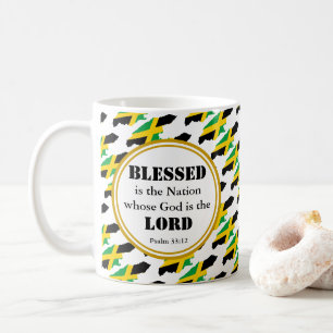 Stilvolles JAMAICA gesegnetes Nation Monogram-Gesc Kaffeetasse