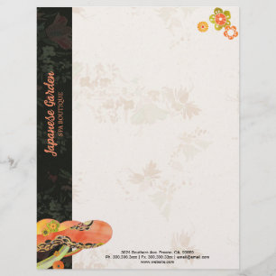Stilvolles japanisches Washi-Mustergeschäft Briefkopf