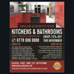 Stilvolles Küchendesign, Küche & Badezimmer Fitter Flyer<br><div class="desc">Stilvolles Küchendesign,  Küche & Bad Fitter Firma Werbung Flyer von der Business Card Store.</div>
